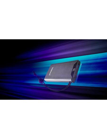 POWER BANK USB 10000MAH QC3.0/GREY 7332034 INTENSO