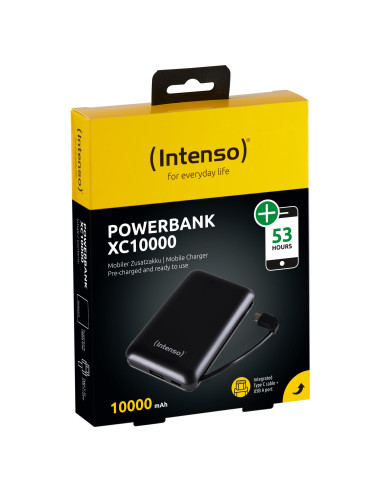 POWER BANK USB 10000MAH/BLACK XC10000 INTENSO