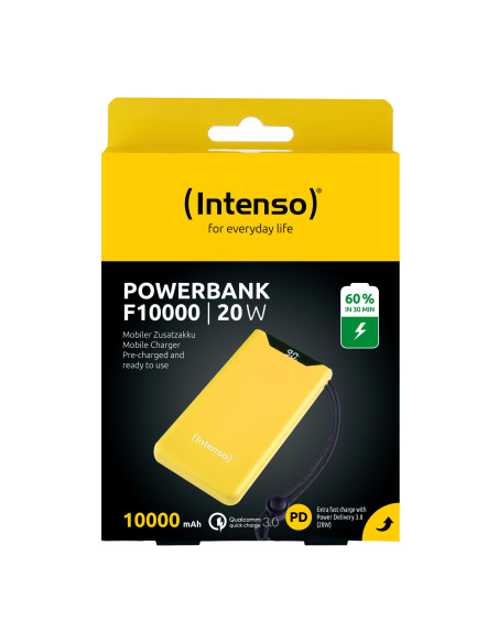 POWER BANK USB 10000MAH QC3.0/YELLOW F10000 7332039 INTENSO