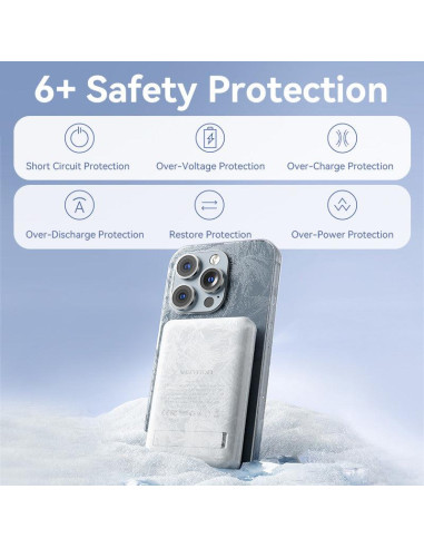 POWER BANK WRL 5000MAH 20W/MAGNETIC BLACK FHSB0 VENTION