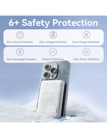 POWER BANK USB 5000MAH 20W/WHITE FHSW0 VENTION