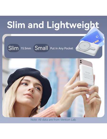 POWER BANK USB 5000MAH 20W/PINK FHSP0 VENTION