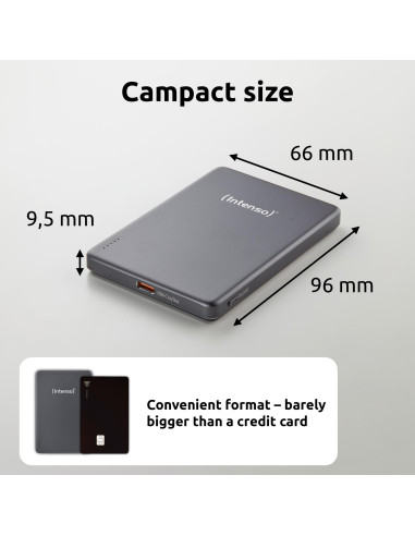 POWER BANK USB 5000MAH MAG/GREY 7344024 INTENSO
