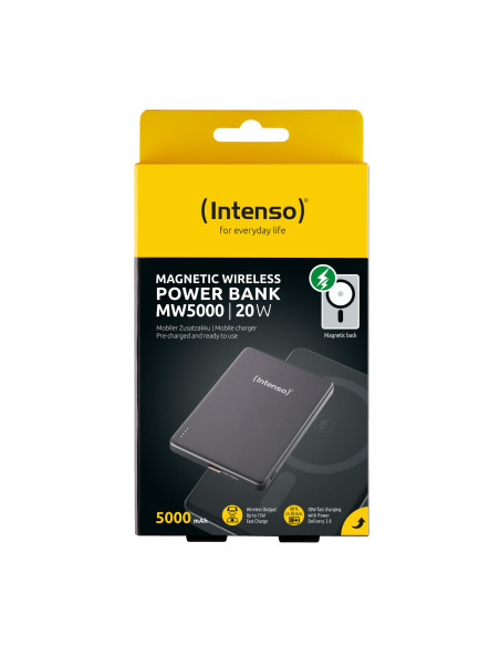 POWER BANK USB 5000MAH MAG/GREY 7344024 INTENSO