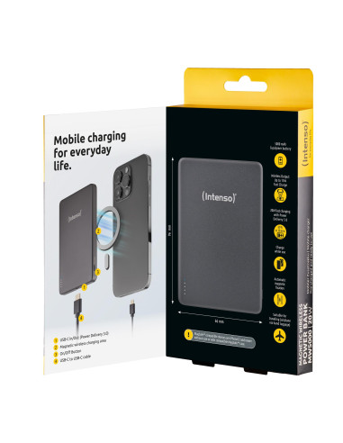POWER BANK USB 5000MAH MAG/GREY 7344024 INTENSO