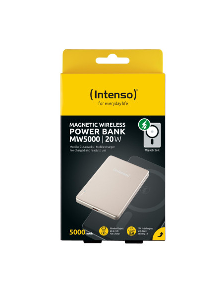 POWER BANK USB 5000MAH MAG/CHAMPAGNE 7344021 INTENSO
