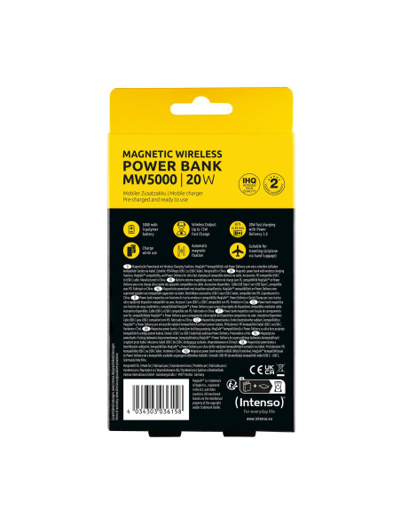 POWER BANK USB 5000MAH MAG/CHAMPAGNE 7344021 INTENSO