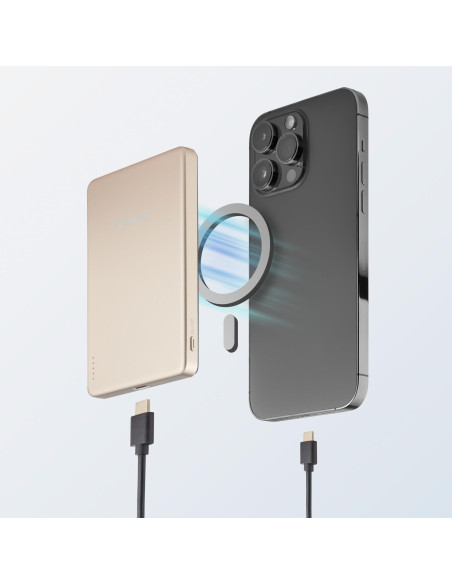 POWER BANK USB 5000MAH MAG/CHAMPAGNE 7344021 INTENSO
