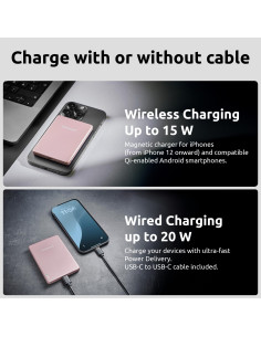 POWER BANK USB 5000MAH MAG/ROSE 7344023 INTENSO