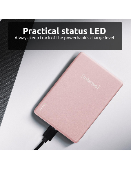 POWER BANK USB 5000MAH MAG/ROSE 7344023 INTENSO