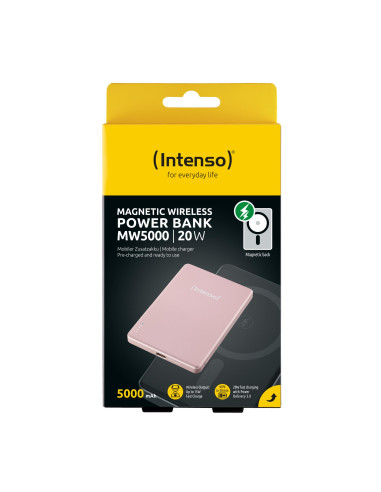 POWER BANK USB 5000MAH MAG/ROSE 7344023 INTENSO