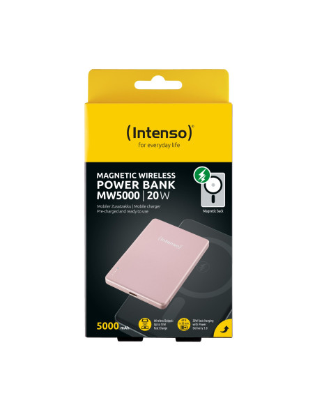 POWER BANK USB 5000MAH MAG/ROSE 7344023 INTENSO
