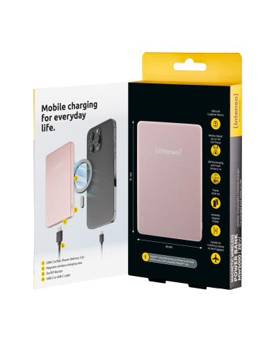 POWER BANK USB 5000MAH MAG/ROSE 7344023 INTENSO