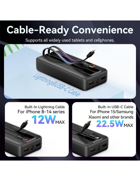 POWER BANK USB 20000MAH 22.5W/BLACK FHPB0 VENTION