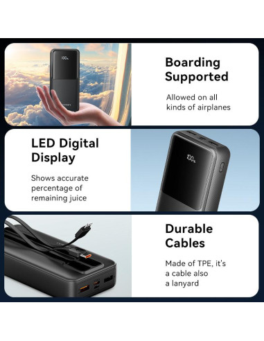 POWER BANK USB 20000MAH 22.5W/BLACK FHPB0 VENTION