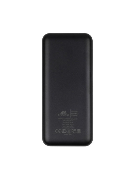 POWER BANK USB 20000MAH/VA2081 BLACK RIVACASE