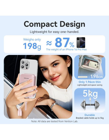 POWER BANK USB 10000MAH 22.5W/BEIGE FKAN0-C VENTION