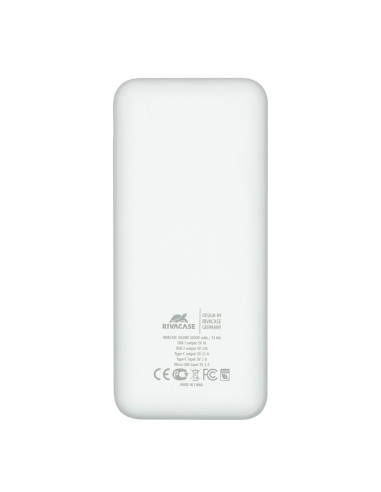 POWER BANK USB 20000MAH/VA2081 WHITE RIVACASE