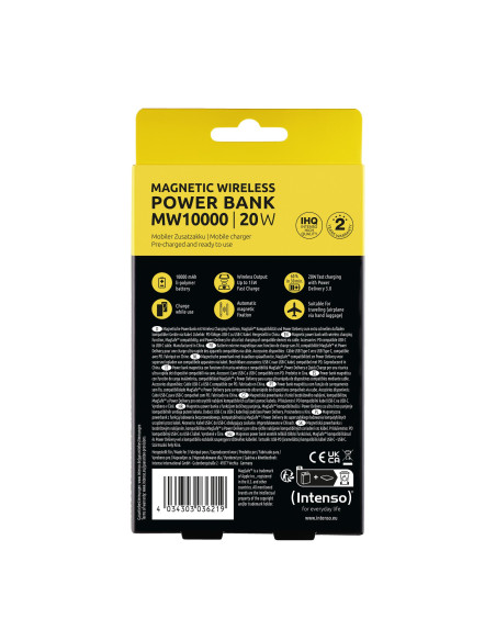 POWER BANK USB 10000MAH MAG/ROSE 7344033 INTENSO