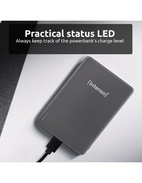 POWER BANK USB 10000MAH MAG/GREY 7344034 INTENSO