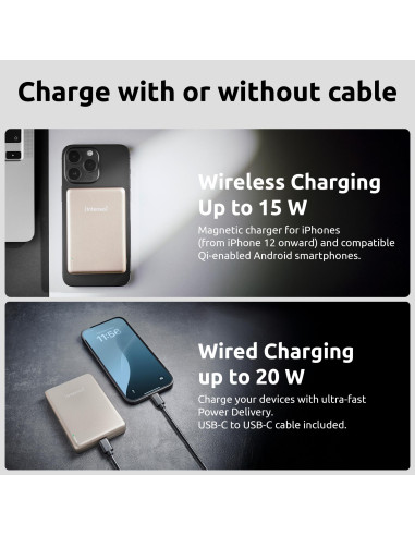 POWER BANK USB 10000MAH MAG/CHAMPAGNE 7344031 INTENSO