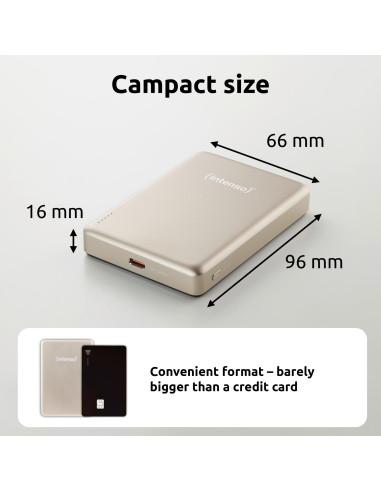 POWER BANK USB 10000MAH MAG/CHAMPAGNE 7344031 INTENSO