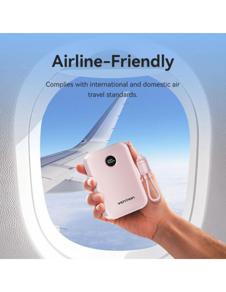 POWER BANK USB 20000MAH 22.5W/PINK FKBP0-C VENTION