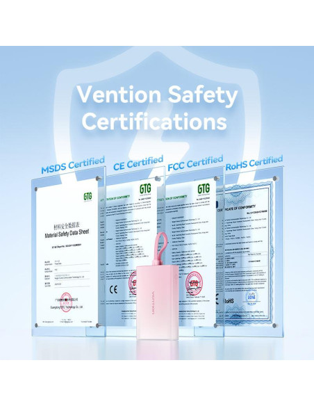 POWER BANK USB 10000MAH 22.5W/YELLOW FHZY0 VENTION