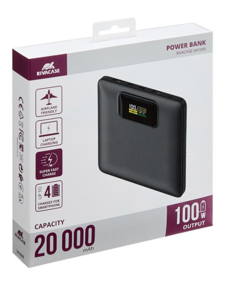POWER BANK USB 20000MAH/VA1090 RIVACASE
