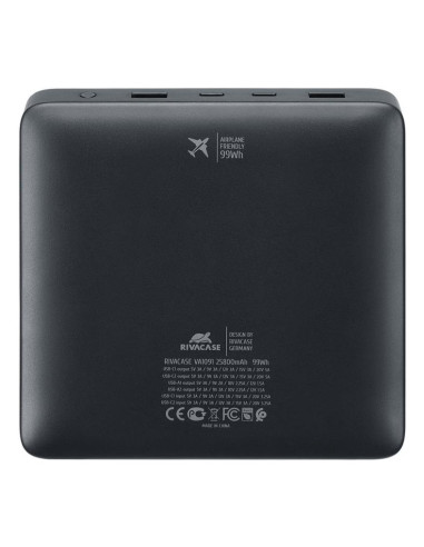 POWER BANK USB 25800MAH/VA1091 RIVACASE