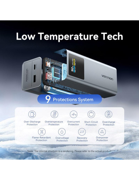 POWER BANK USB 20000MAH 100W/FKCH0 VENTION