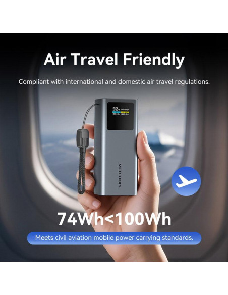 POWER BANK USB 20000MAH 100W/FKCH0 VENTION