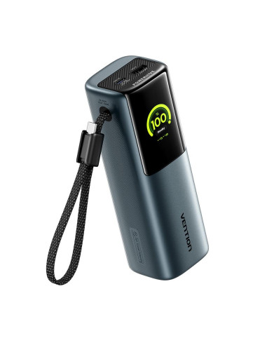 POWER BANK USB 20000MAH 165W/GRAY TFT DISPLAY FKFH0 VENTION