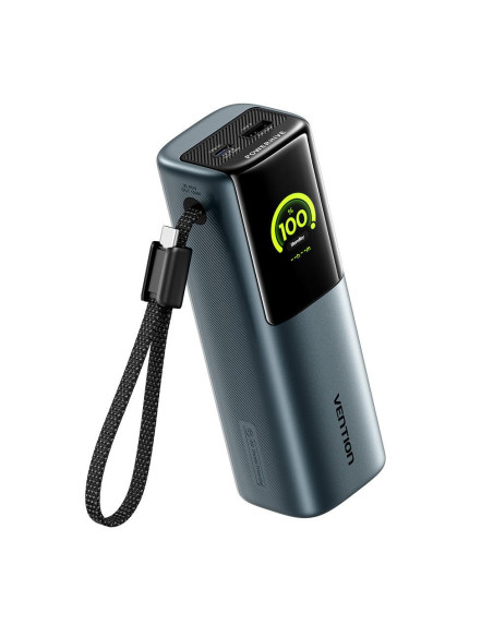 POWER BANK USB 20000MAH 165W/GRAY TFT DISPLAY FKFH0 VENTION