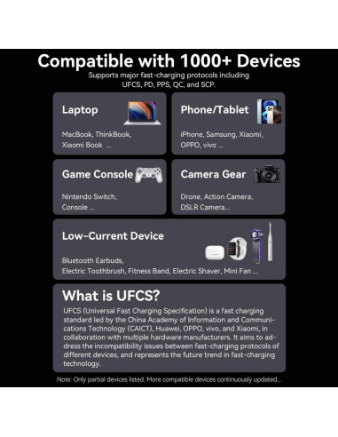 POWER BANK USB 20000MAH 165W/GRAY TFT DISPLAY FKFH0 VENTION