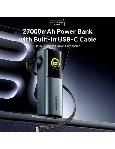 POWER BANK USB 27000MAH 200W/FKGH0 VENTION