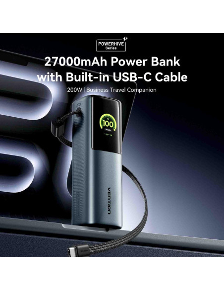 POWER BANK USB 27000MAH 200W/FKGH0 VENTION