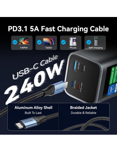 POWER BANK USB 27000MAH 140W/FKEH0 VENTION