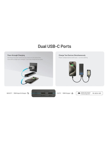 POWER BANK 10000MAH/CARBO 10000 G2 BLUE NITECORE