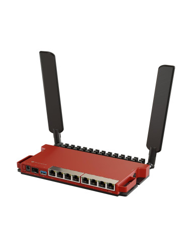 Wireless Router, MIKROTIK, Wireless Router, Wi-Fi 6, IEEE 802.11ax, USB 3.0, 8x10/100/1000M, 1xSPF, Number of antennas 2, L009U