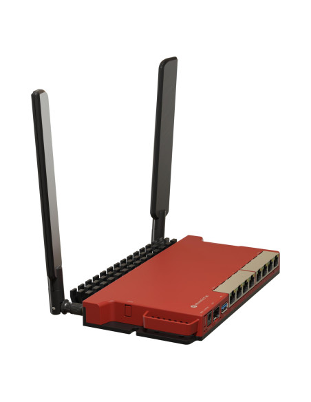 Wireless Router, MIKROTIK, Wireless Router, Wi-Fi 6, IEEE 802.11ax, USB 3.0, 8x10/100/1000M, 1xSPF, Number of antennas 2, L009U
