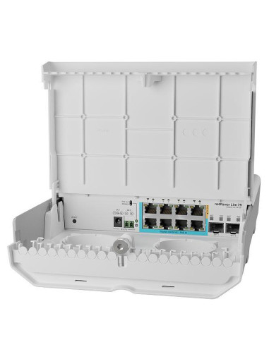 Switch, MIKROTIK, netPower Lite 7R, 8xRJ-45 ports, RJ-45 Ports Type Gigabit Ethernet (10/100/1000), 2xSFP+ module slots quantit