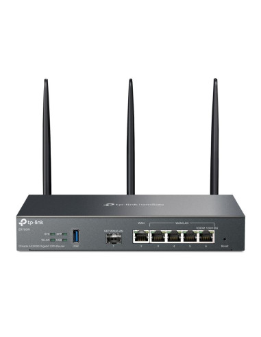 Wireless Router, TP-LINK, Omada AX3000 Gigabit VPN Router, Data speed 3000 Mbit/s, Ethernet WAN Yes, WAN connection type SFP, E