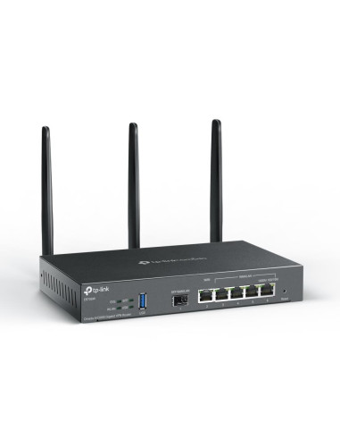 Wireless Router, TP-LINK, Omada AX3000 Gigabit VPN Router, Data speed 3000 Mbit/s, Ethernet WAN Yes, WAN connection type SFP, E