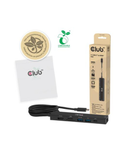 I/O HUB 7IN1 USB-C HDMI/140W CSV-2555 CLUB3D