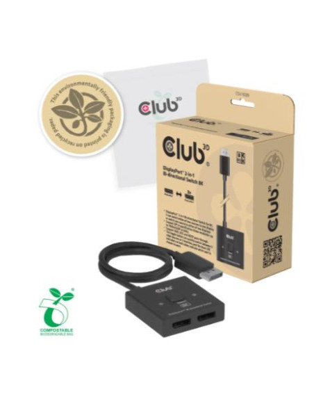 VIDEO SWITCH DP 2IN-1/CSV-1009 CLUB3D