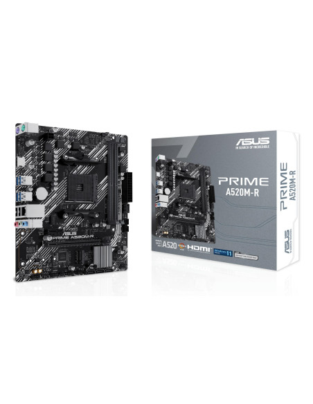 Mainboard, ASUS, AMD A520, SAM4, Micro-ATX, Memory DDR4, Memory slots 2, 1xPCI-Express 3.0 1x, 1xPCI-Express 3.0 16x, 1xM.2, 1x