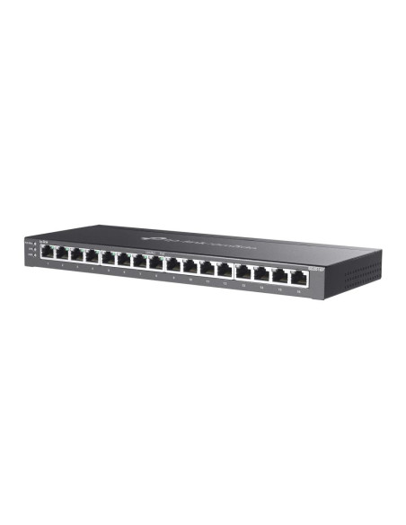Switch, TP-LINK, Omada, TL-SG2016P, 16x10Base-T / 100Base-TX / 1000Base-T, PoE+ ports 8, 120 Watts, TL-SG2016P
