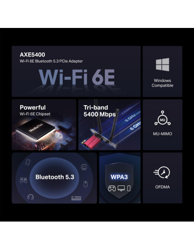 WRL ADAPTER 5400MBPS/BLUETH5.3/MA86XE MERCUSYS