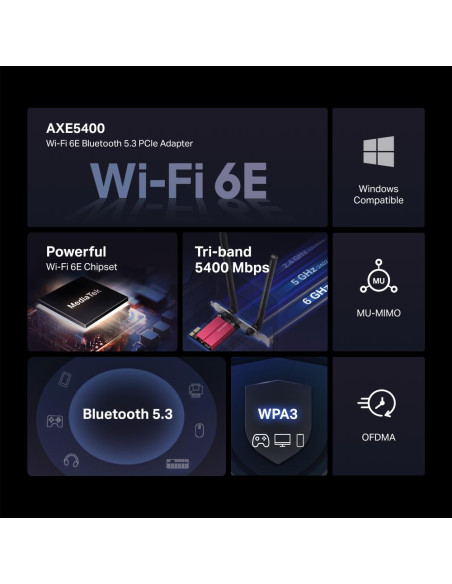 WRL ADAPTER 5400MBPS/BLUETH5.3/MA86XE MERCUSYS